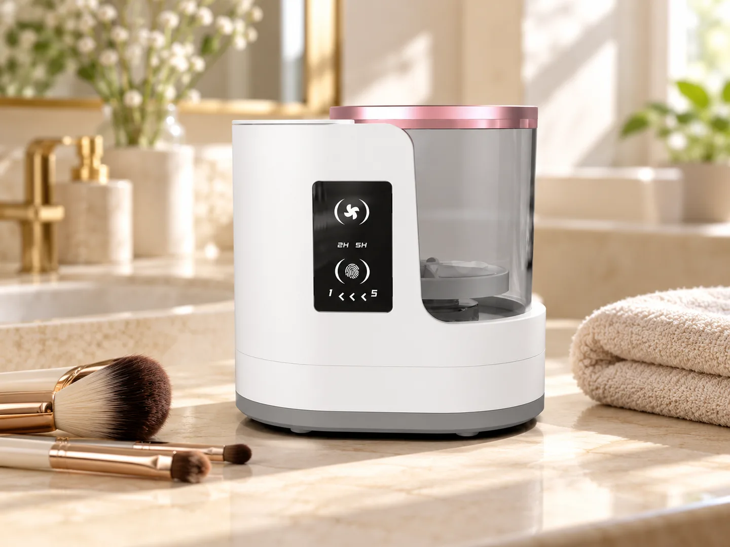 3-in-1 Makeup Brush Cleaner & Dryer — AI illustrative lifestyle preview